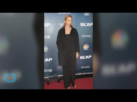 VIDEO : Uma thurman looks different at the slap premiere party