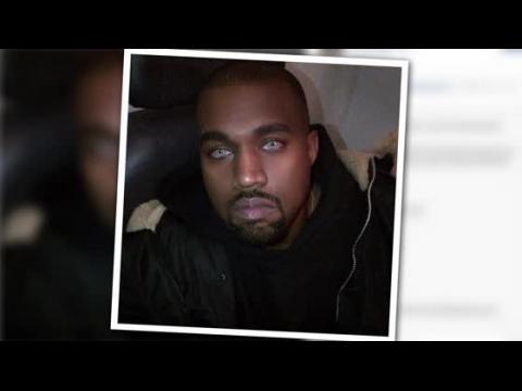 VIDEO : Kanye West and Kim Kardashian Sport Blue Contacts