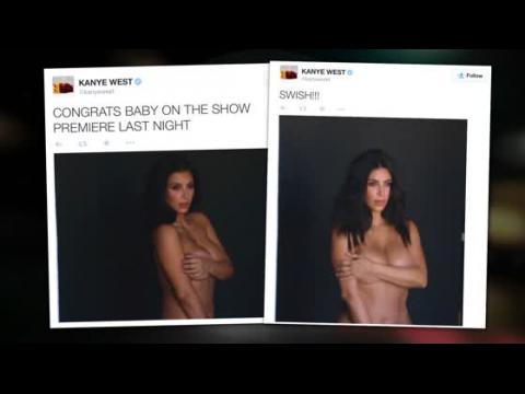 VIDEO : Kanye West partage des photos nues de Kim Kardashian sur Twitter
