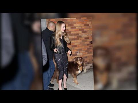 VIDEO : Amanda Seyfried Takes A Handsome Male Companion To The Daily Show