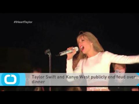VIDEO : Taylor swift and kanye west publicly end feud over dinner