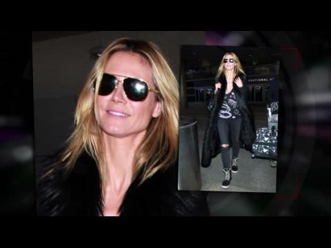 VIDEO : Heidi Klum arrives at LAX after romantic snow break with Vito Schnabel