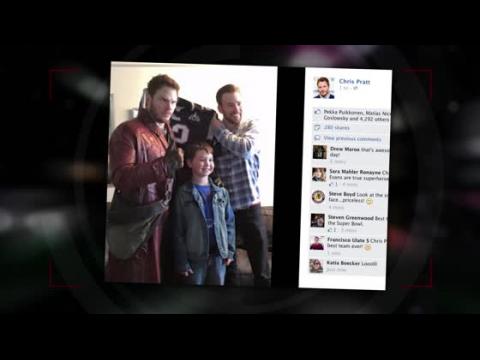 VIDEO : Chris Pratt Makes Good on Super Bowl Bet as Star-Lord in Boston Children's Hospital