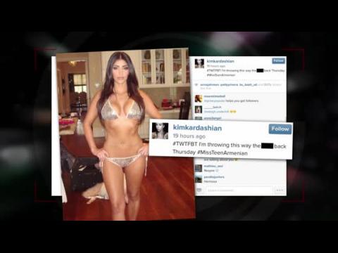 VIDEO : Kim Kardashian Posts Old #MissTeenArmenian Bikini Shot