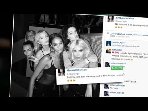 VIDEO : Kim Kardashian Admits To Be Insecure Next To Supermodels