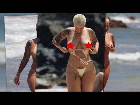 VIDEO : Amber Rose is Topless and Nearly Nude on Beaches of Maui
