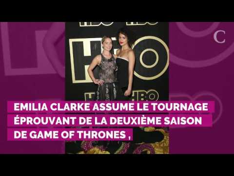 VIDEO : Emilia Clarke : l'hrone de Game of Thrones rvle avoir survcu  deux hmorragies crbra