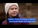 Climat : Greta Thunberg proposée pour le prix Nobel de la paix 2019