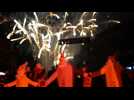 Carnaval de Binche le feu d'artifice du mardi soir 2