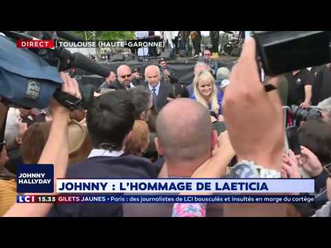 VIDEO : Hommage  Johnny Hallyday : quel accueil pour Laeticia  Toulouse ?