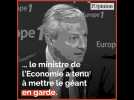Libra: Bruno Le Maire met en garde Facebook et refuse l'idée d'une «monnaie souveraine»