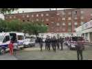 Opération de contrôles de police boulevard de Metz à Lille, contre les trafics de stupéfiants et les rodéos