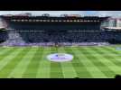 Les supporters du Celta Vigo chantent en choeur avant la rencontre face au Real Madrid