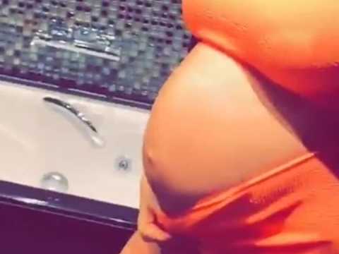 VIDEO :  quelques semaines de son accouchement, Nabilla dvoile son imposant baby bump sur Snapchat