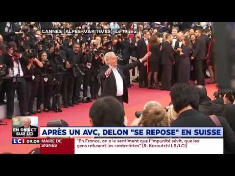 VIDEO : Alain Delon se repose aprs un AVC