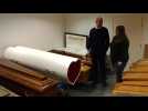 Des cercueils insolites chez Borgno à Mons . Vidéo Eric Ghislain