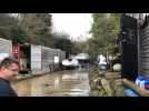 Inondation du chantier naval de la Passagère