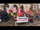 Environ 500 personnes manifestent contre la réforme des retraites