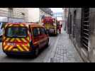 Feu de couverture près du château de Compiègne