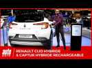 Renault Clio hybride et Captur hybride rechargeable : découverte au salon de Bruxelles
