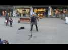 Mina Blue dans le centre de Namur (2)