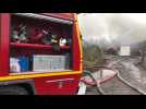 Important feu de végétaux entre deux entreprises classées Seveso à Chauny ce vendredi 24 janvier