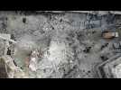 Syrie : une ville détruite après des bombardements russes
