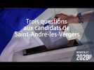 Municipales à Saint-André-les-Vergers : trois questions aux candidats
