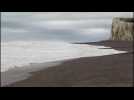 Tempête Ciara sur le front de mer de Mers-les-Bains-Le Tréport