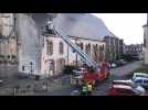 Montreuil : intervention de la grande échelle des pompiers