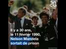 Il y a 30 ans, Nelson Mandela sortait de prison