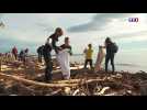 Tempête Gloria : cinq tonnes de déchets collectés sur la plage de Fleury