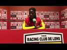 Zakaria Diallo (RC Lens) en conférence de presse