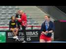 Kim Clijsters s'entraîne avec Elise Mertens pour la Fed Cup