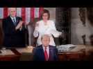 Discours de l'Union : Nancy Pelosi déchire le discours de Donald Trump devant le Congrès