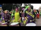 146e Carnaval de Granville : les Cigales do Brazil dans la cavalcade des enfants