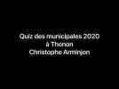 Le quiz des municipales de Christophe Arminjon