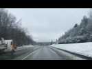 Neige sur la montagne de Reims