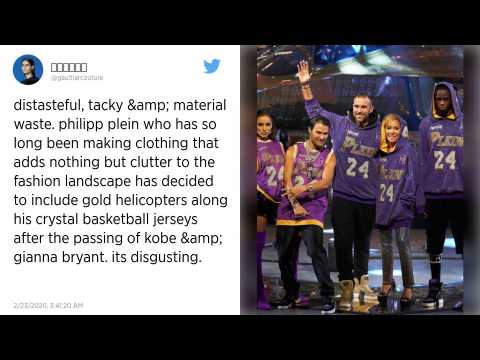 VIDEO : Philipp Plein s'attire la foudre des internautes pour un hommage de mauvais got  Kobe Brya
