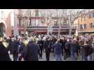 Bain de foule de Carles Puigdemont dans les rues de Perpignan