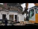 Neuville en Ferrain destruction d'une maison fissuree