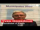 Municipales 2020 à Flers. Yves Goasdoué