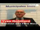 Municipales 2020 à Flers. Yves Robillard