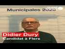 Municipales 2020 à Flers. Didier Dury