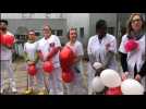 Manifestation des salariés du centre hospitalier de Compiègne.