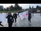 Lens : manifestation d'élèves de première au lycée Béhal