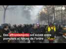 Les pompiers à nouveau dans la rue à Paris