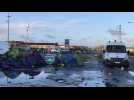 Un camp de migrants à Calais démantelé par la police