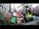Liège : manifestation contre la venue d'Ali Baba place St Lambert