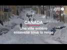 Un blizzard enseveli une ville entière sous la neige au Canada